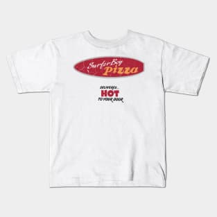 Surfer Boy Pizza Kids T-Shirt